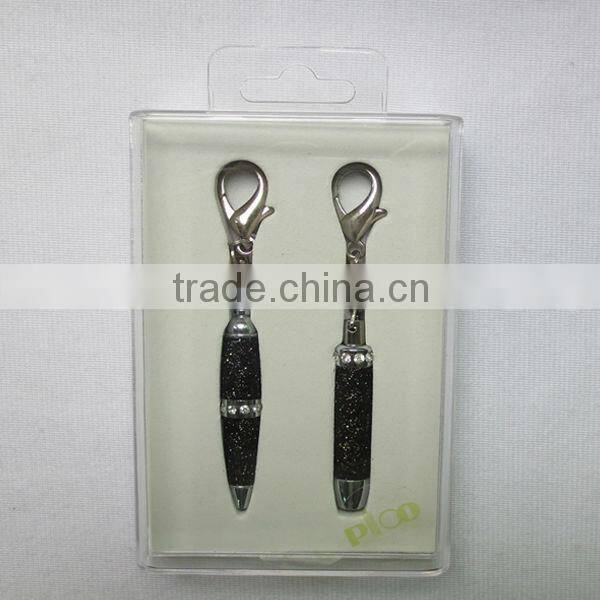 Mini ball pen and mini torch packed in a transparent gift box