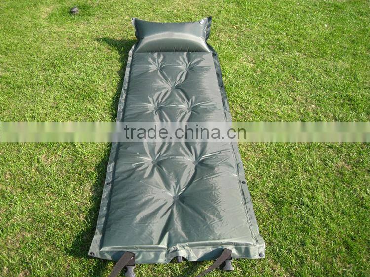 Outdoor single person damp-proof sleeping self inflating camping mattress