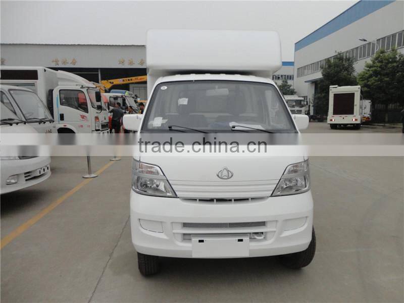 Top quality chang an mini led mobile stage truck for sale