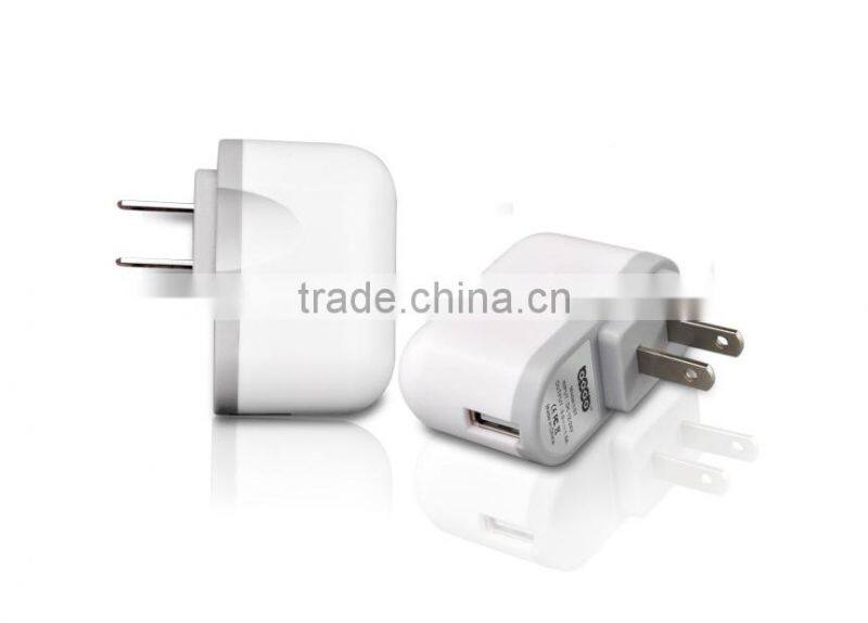 White ac dc adapter 100-240v 50/60Hz 0.3a input 5v 1000mah output for samsung with us Plug
