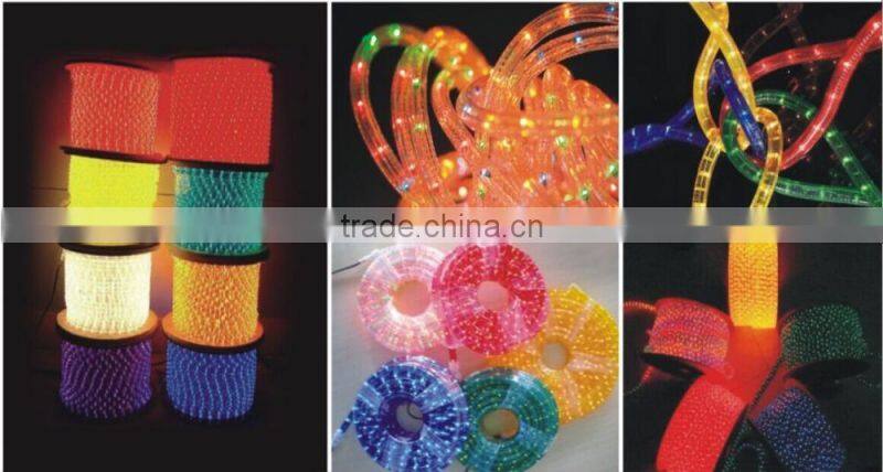 festalight waterproof 72led per meter 100% copper 3 wire holiday decoration round flexible black color changing led rope light