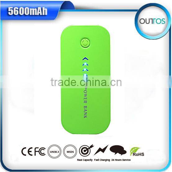 Recharge External Battery Pack For mp3 Mobile Phone 5600mah power bank
