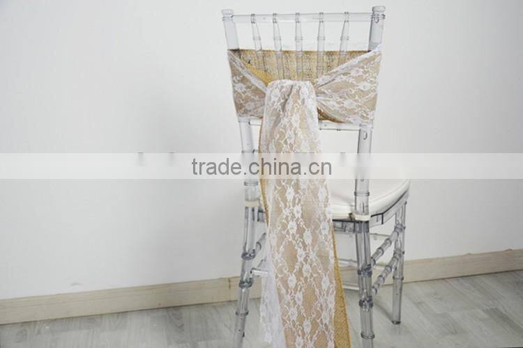 Wholesale lace wedding table runner for burlap tablecloth