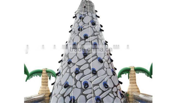 tropical inflatable mountain climbing,kids inflatable rock climbing walls