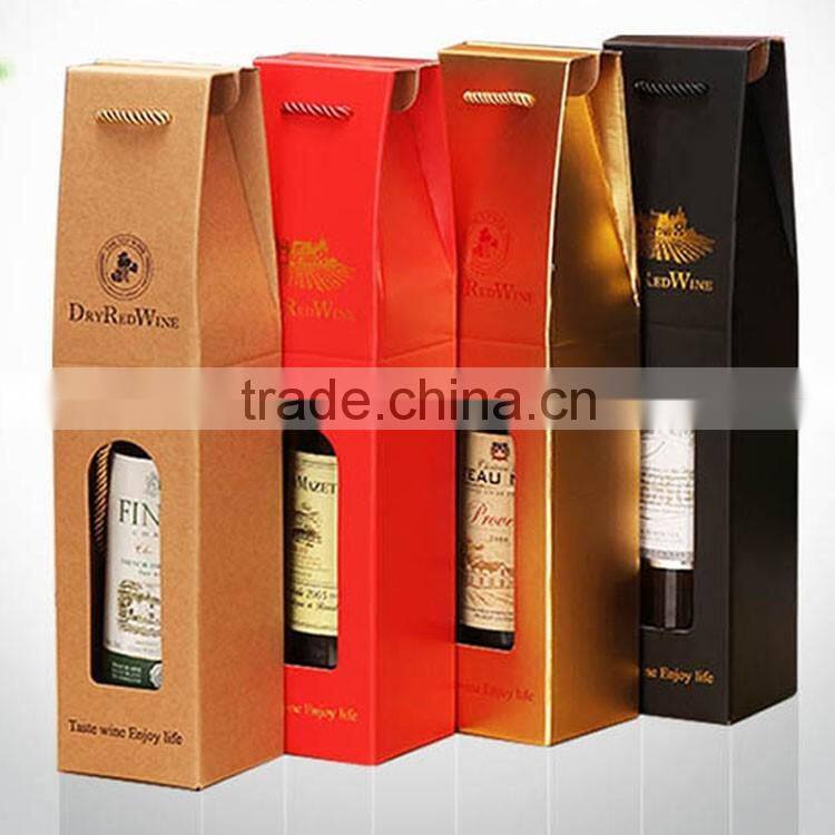 Custom rectangle elegant wine packaging gift box for gift packaging
