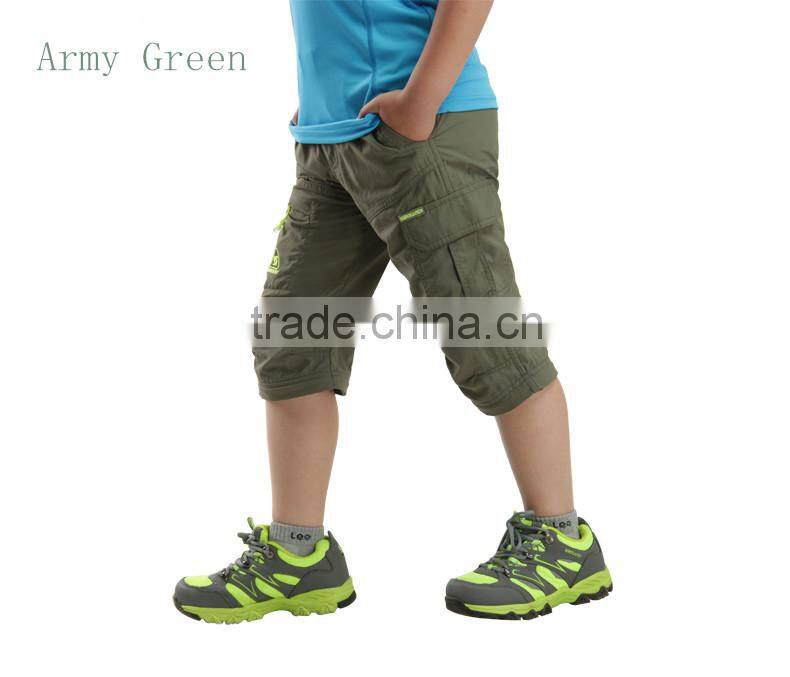 Children quick-drying pants waterproof sunscreen removable wear soft