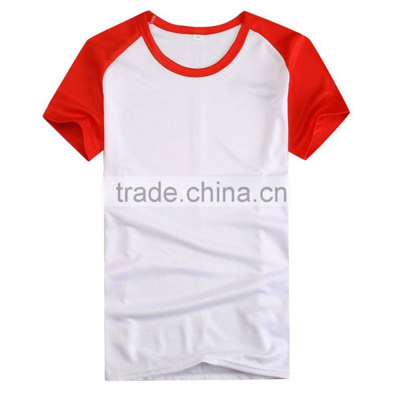 Wholesale China Unisex Plain No Brand Cotton T shirt Short Sleeve Dry Fit Sports Slim Fit Blank T-shirt In Stock