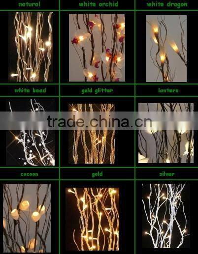 Silver Glitter Branch