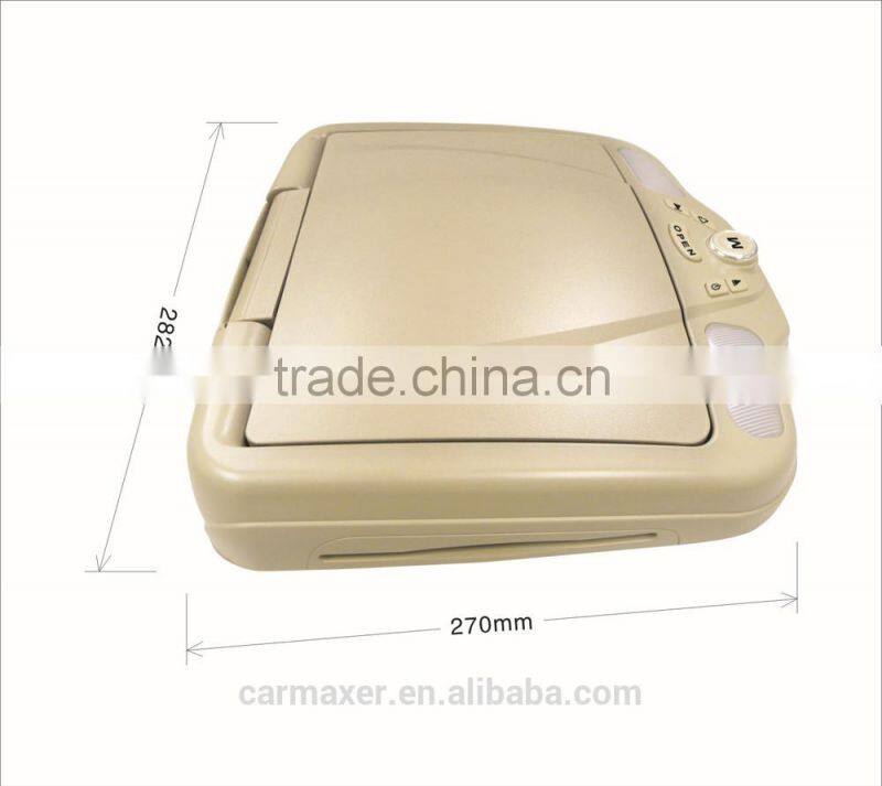 16.4 Inch Flip Down Car monitor With SD/USB slot Adjustable Car Roof Mount dvd player