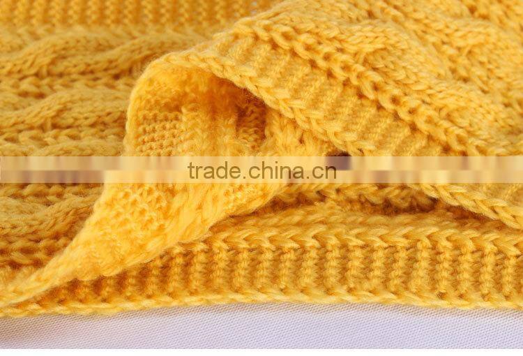 New product high quality infinity scarf knitting pattern WJ-645