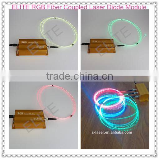 FDA Certify 30mw RGB Fiber laser Module with FC Connector for Fibrance Fiber, Solution for Bendable Fiber Optics Line with Laser