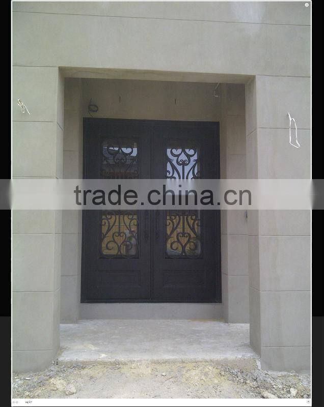 modern wrought iron security screen door