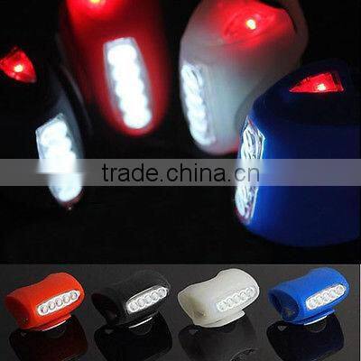 Logo print silicone outdoor led bike light