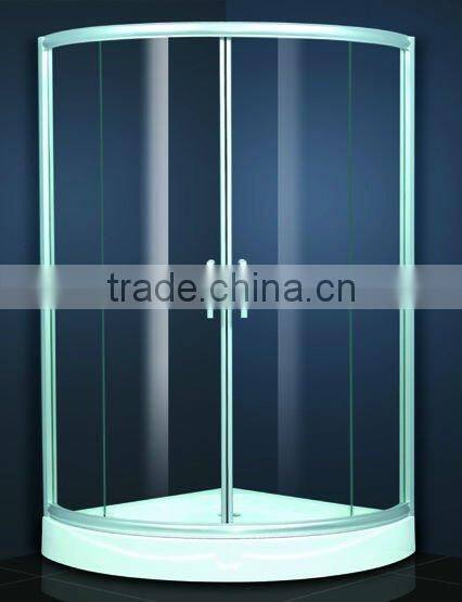 Curved Aluminum Sliding Door Shower Enclosures (KT6006)