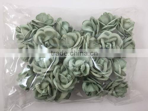 Sea Foam, Large Handmade Mulberry Paper Flower, Wedding Party, Scrap-booking Crafts