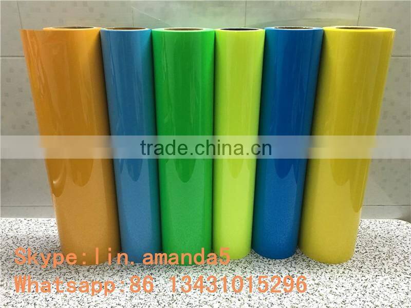 neon heat transfer vinyl material pvc heat transfer material for garment