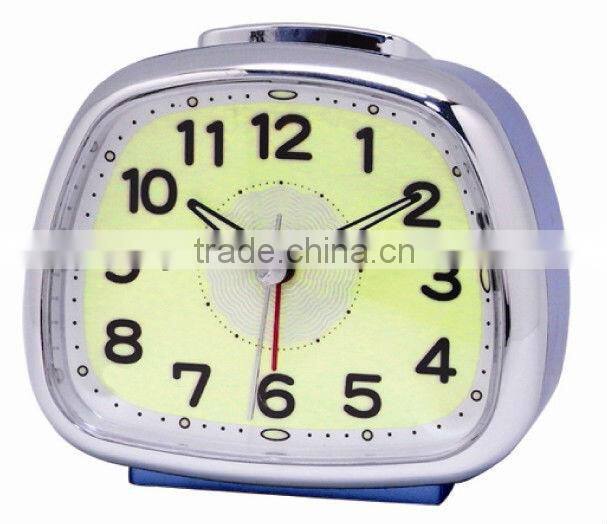 Plastic trapezoid snooze alarm clock , Desktop Clock, wake up light clock