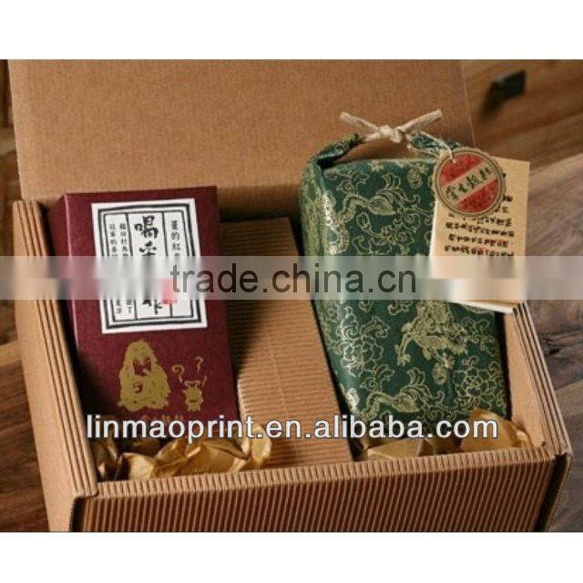 Eco-friendly custom packaging and printing corrugated paper tea box, food box, electronic product protective box