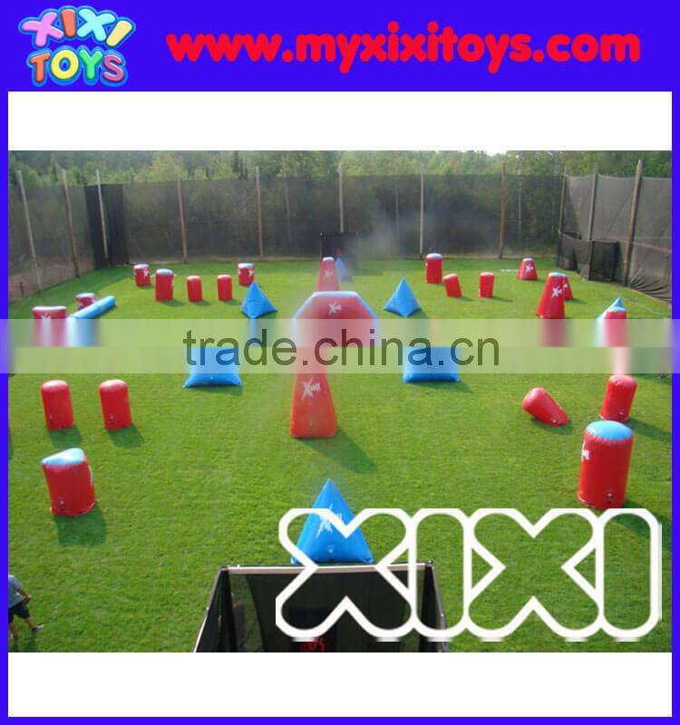 Newest funny 0.9mm PVC Inflatable Paintball Bunkers for sale