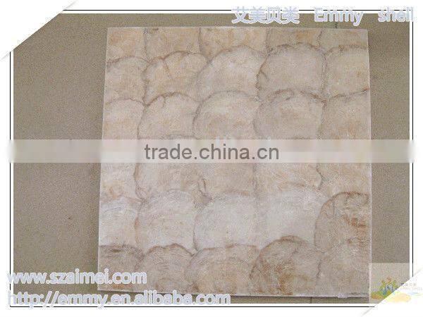Natural capiz gold mother of pearl seashell mosaic wall tile wall panel