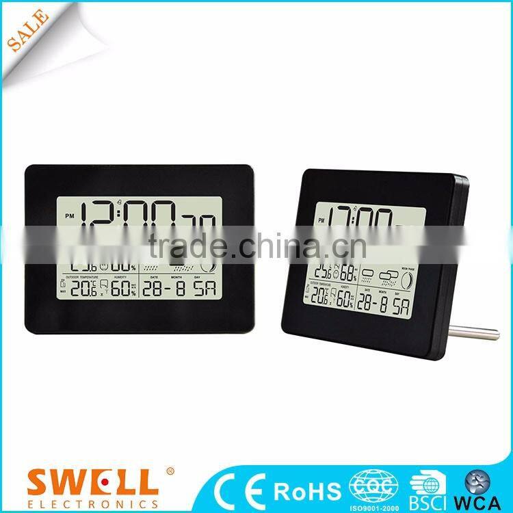 Auto find local large display official weather station , indoor outdoor weather station