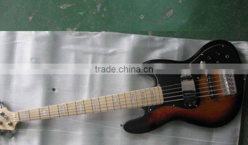 5 String electric bass guitar with pickup and bridges cover metal custom design