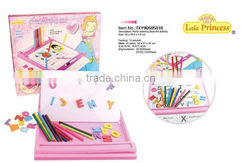 Wholesale Price Kids toys design board with storage drawing board