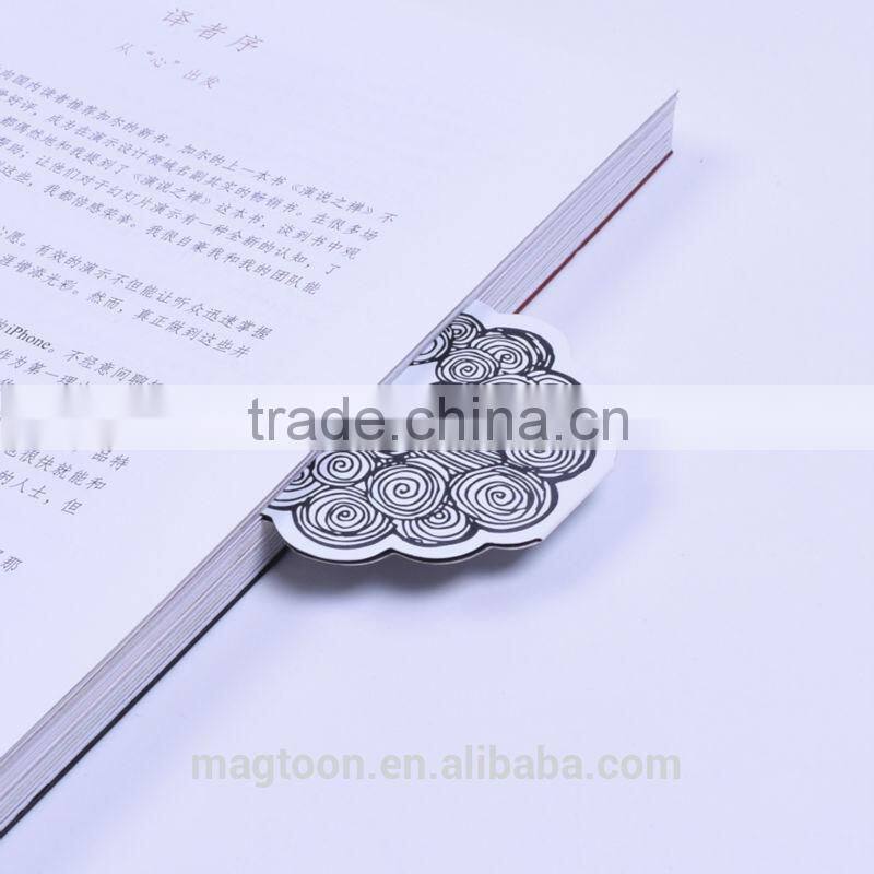 Hot promotional magnetic paper folding bookmark paper bookmarks to decorate paper unique bookmarks