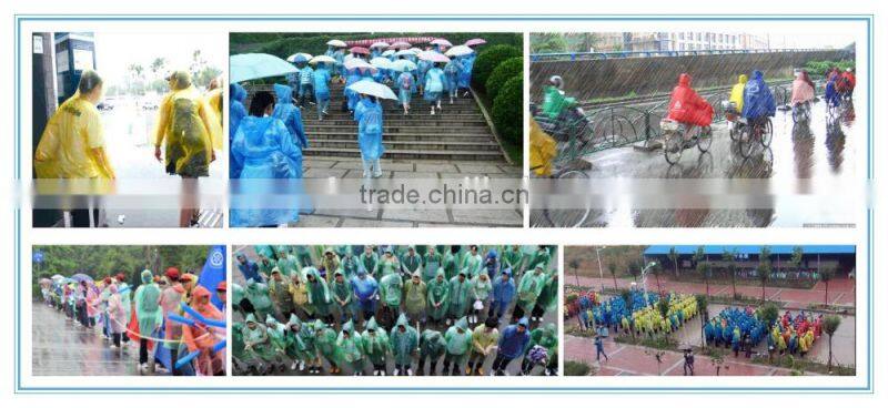 wholesale unisex women men adult portable translucent long plastic raincoat