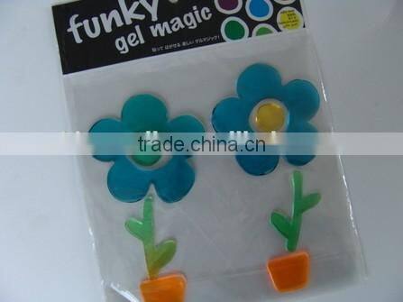 car decoration jelly gel sticker for window glass mirror decoration