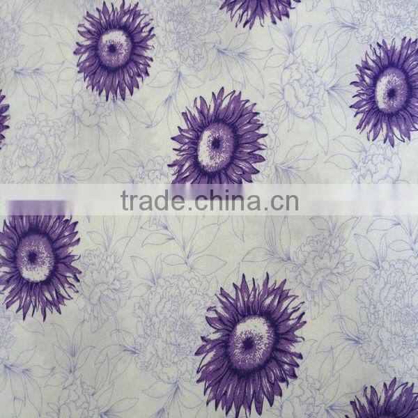 2014 Hot sell flower design 100% rayon woven fabric for dress