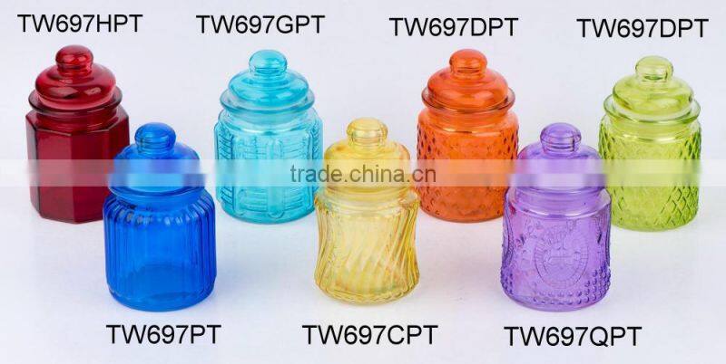 TW697T glass jar with ceramic lid