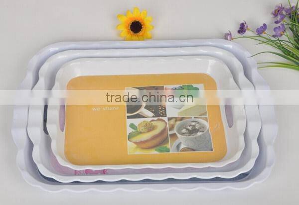 2015 fasional melamine serving tray