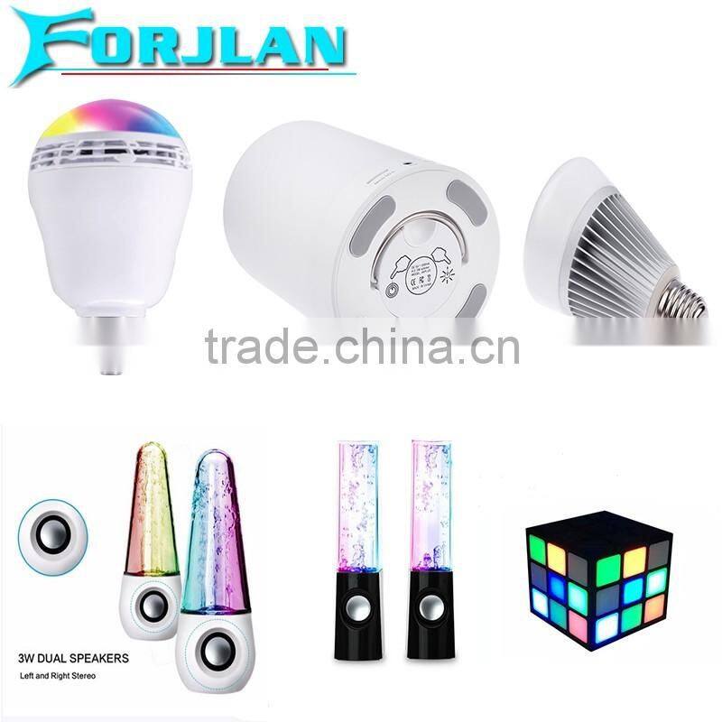 new arrival led dancing water bluetooth cube speaker