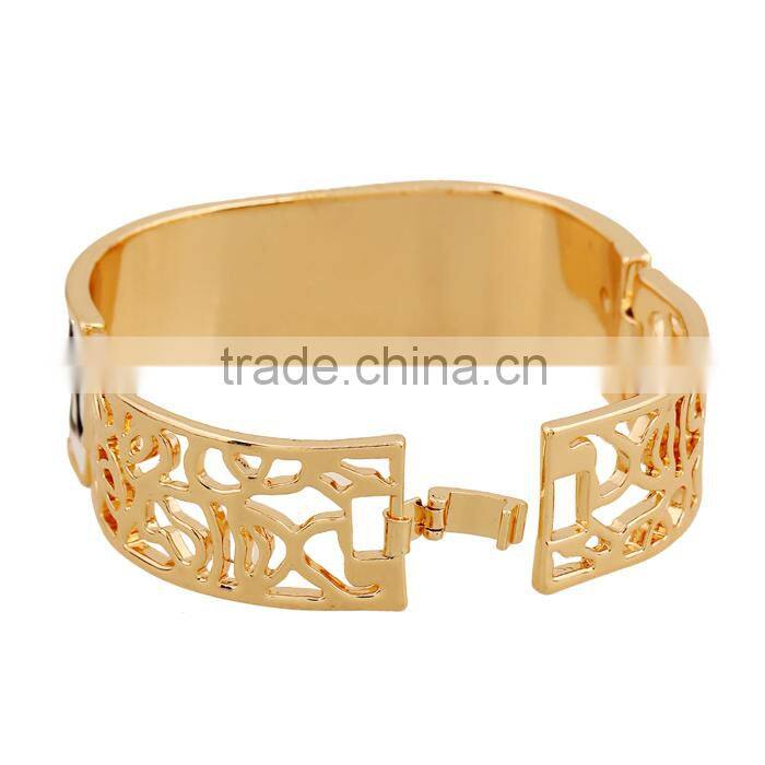 2015 new 18k Thick gold bracelet alloy bracelet Wild leopard bracelets