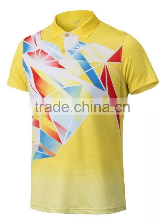 Wholesale thailand quality sublimation printed jersey designs for badminton