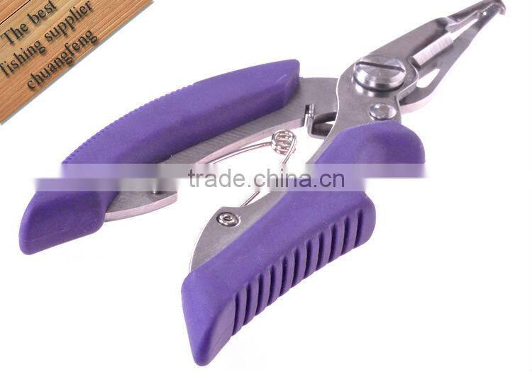 Fishing Pliers stainless steel soft plastic handle length 135mm Weight 60g