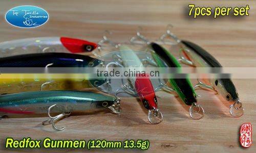 fishing lure Redfox Gunmen 120mm 13.5g minnow