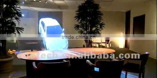 door to door marketing products transparent/ holographic rear projection screen film