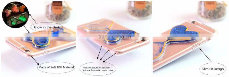 Samco Funny Cell Phone Accessories Adorable Flowing Floating Case Phone 2016 for iPhone 6S Plus