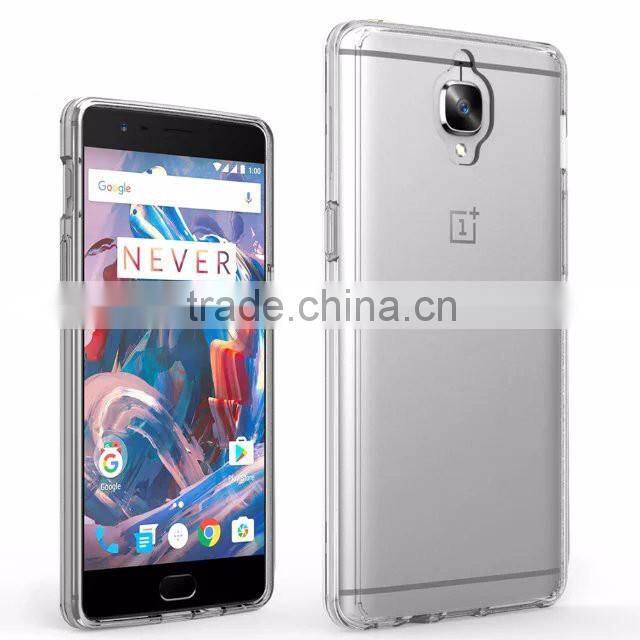 Samco Ultra Slim Shockproof Transparent Hybrid Case for OnePlus 3