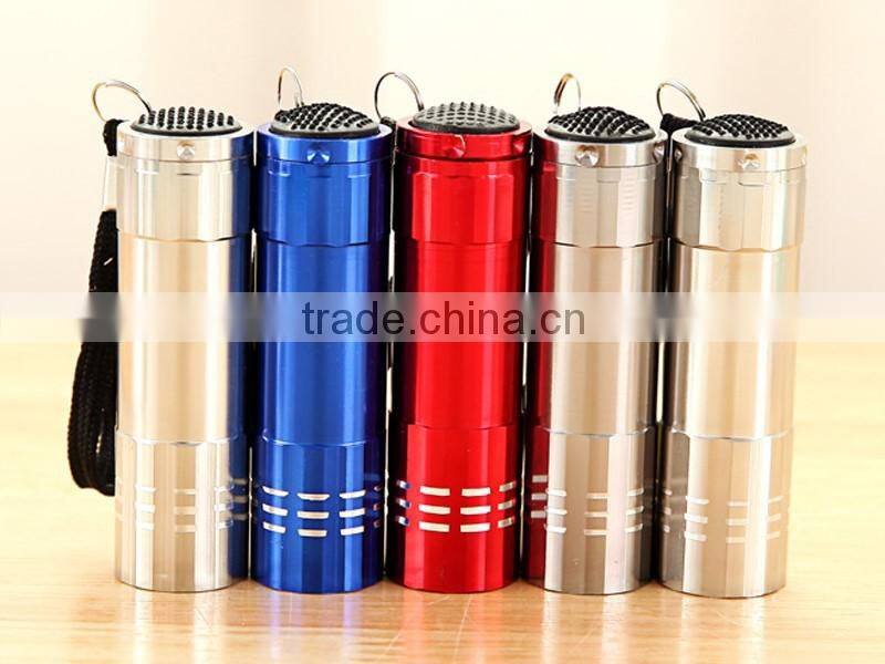 high quality LED mini flash light white led aluminum keychain torch