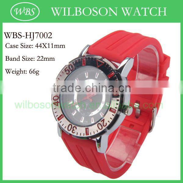Japan movt quartz silicone watches whosale