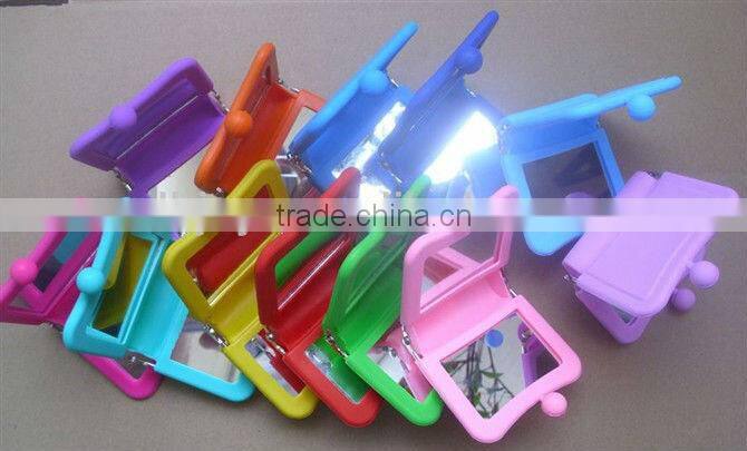 china factory silicone round make up mirror