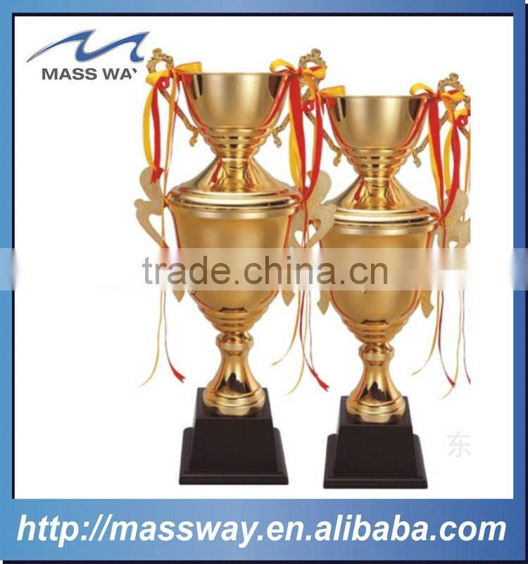 high grade base wooden 3D gold zinc alloy award basketball cup trophy