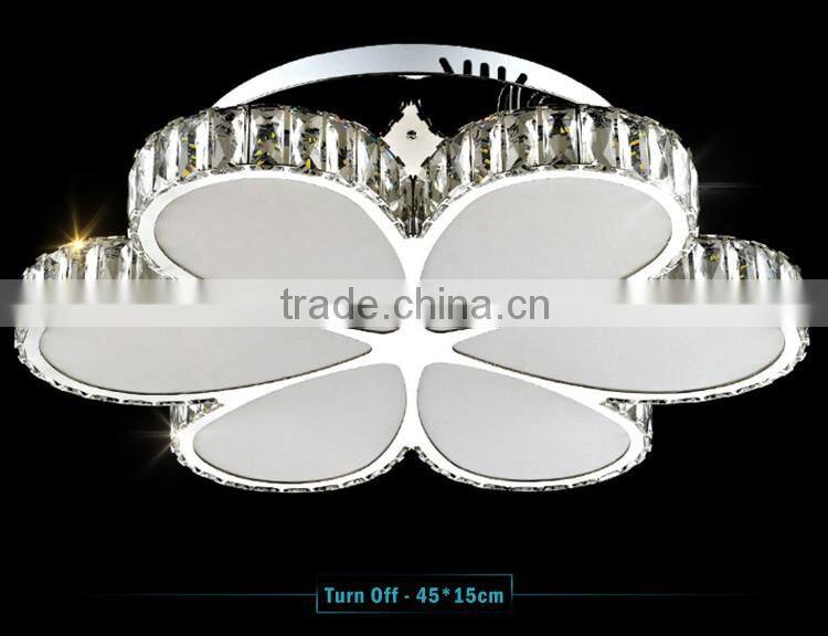 High Brightness SMD5730 Flower Ceiling Light K9 Crystal Decorative Ceiling Lamp