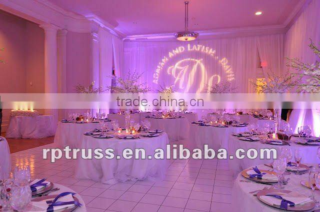 Portable adjustable pipe and drape with colorful fabric