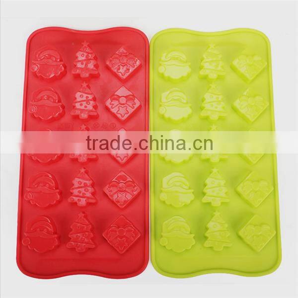 Promotional silicone christmas tree cake mold