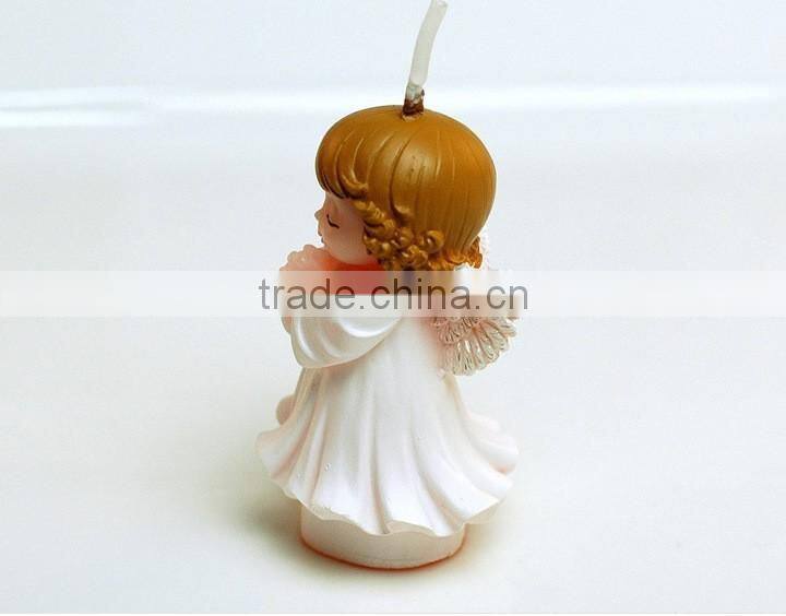 hot cute wings angle candle Christmas gift with gift box