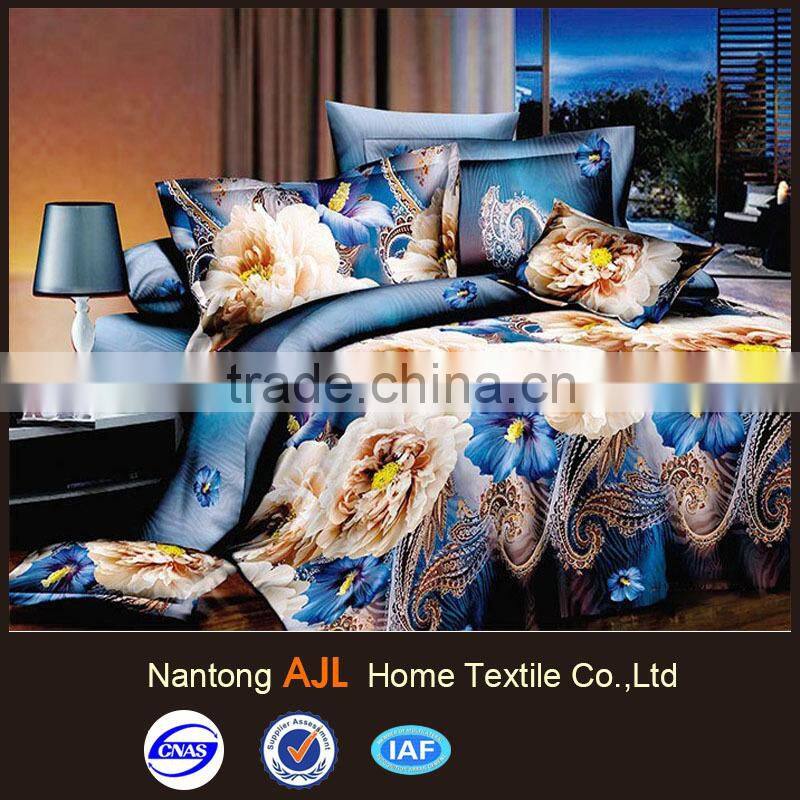 3D polyester sheet bed set latest design